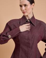 denim takım bordo 2