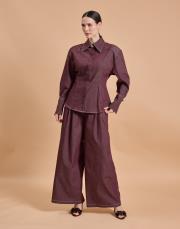 denim pantolon takım bordo 2