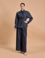 denim pantolon takım lacivert 2