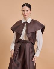 yelekli ziberlin takım kahverengi