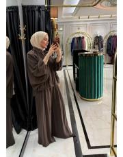 büzgü tensel takım kahverengi