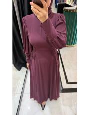 ip korsaj elbise bordo 2