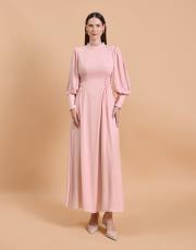 ip korsaj elbise pudra 2