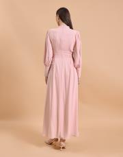 ip korsaj elbise pudra 4