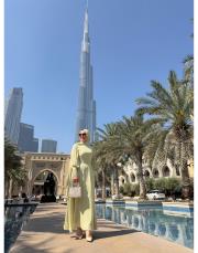 ip korsaj elbise yeşil 3