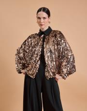 pul payet ceket camel