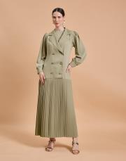 pilise ceket elbise mint yeşili 2