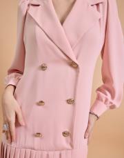 pilise ceket elbise pudra 2