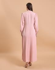 pilise ceket elbise pudra 5