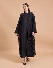 güpür abaya siyah 3