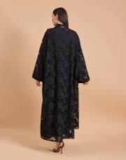 güpür abaya siyah 4