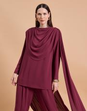 helen şifon takım bordo