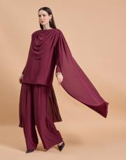 helen şifon takım bordo 2