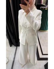 orkide krep takım ekru 2