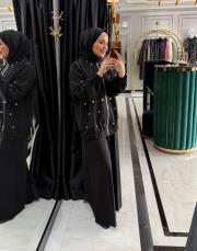 taşlı eşofman takım siyah 2