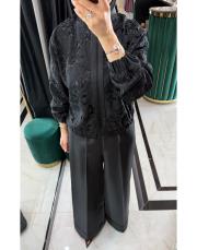 dantel ceket siyah 2