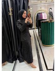 peplum takım siyah 3