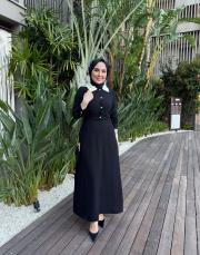noir perla elbise siyah