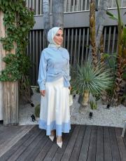 modern kuşak takım mavi